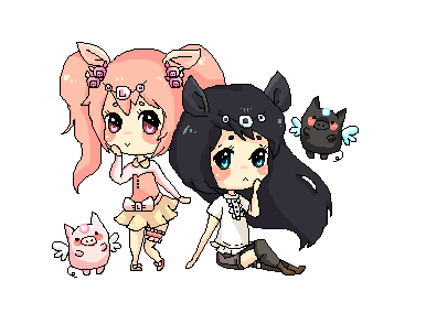 pig_gijinka_sisters_by_pleasesempai-d6quwhq