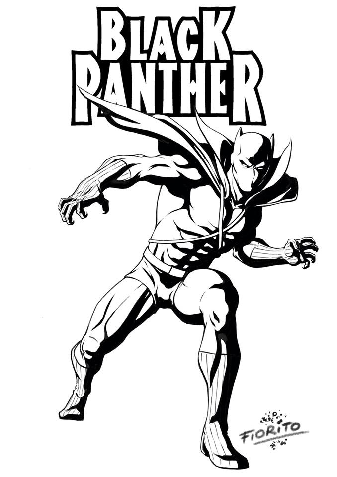 Black Panther Marvel Coloring Pages