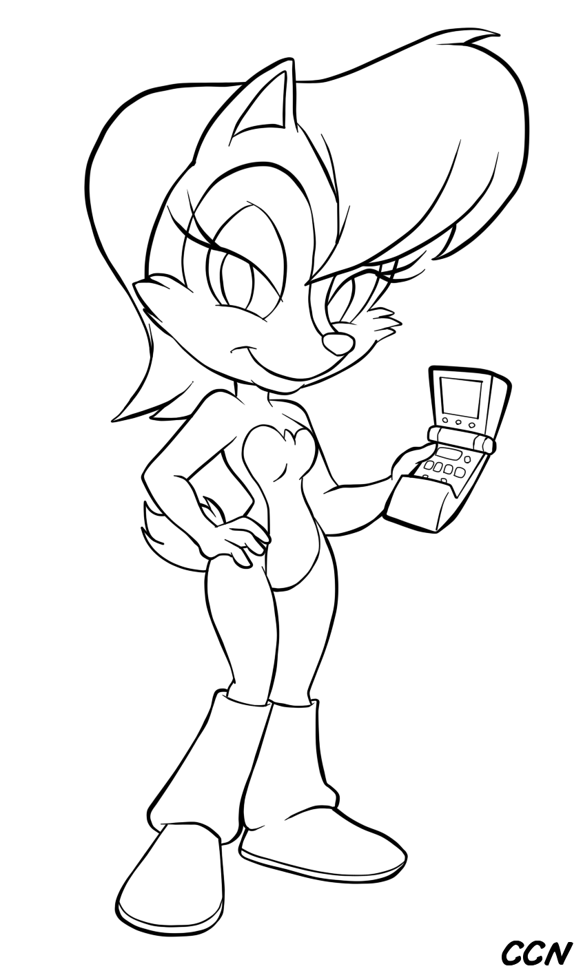863 Simple Sally Coloring Page 