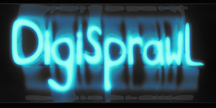 DigiSprawl DeviantArt banner. Rendered in Iray and modeled in Lightwave.