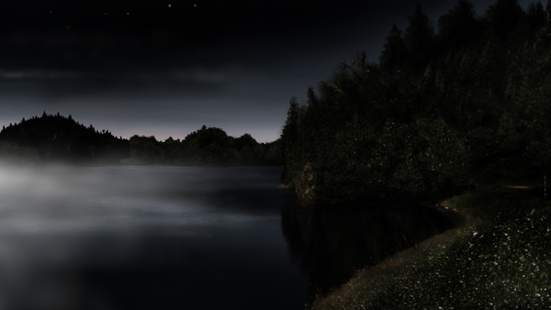 Hasil gambar untuk lake wallpaper dark