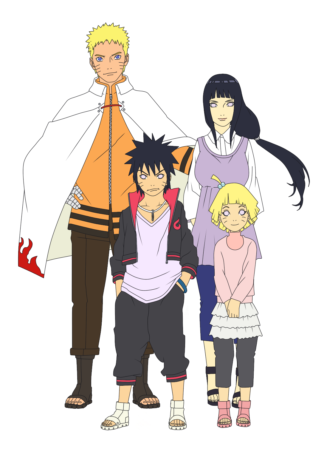 Family Uzumaki Next Gen Color by SunakiSabakuno on DeviantArt