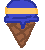 Blueberry Ice-cream Icon!