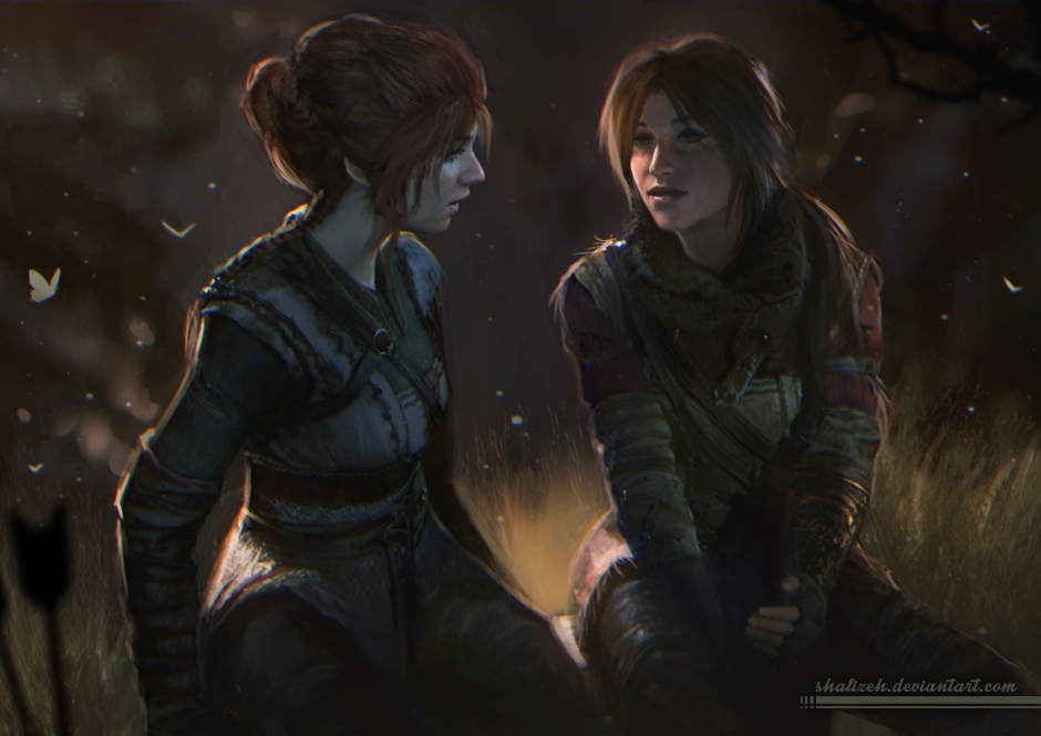 Lara Croft Lesbian