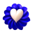 Blue Flower Heart - Free to use