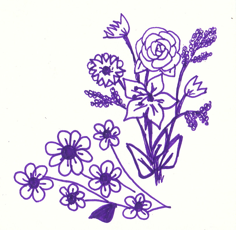Flower Doodle by LivRavencroft on DeviantArt