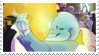 - Stamp: Grillby x Sans. - by ChicaTH
