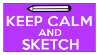 Keep Calm and Sketch Stamp by AESD