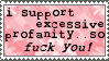 Excessive Profanity stamp by HappyStamp