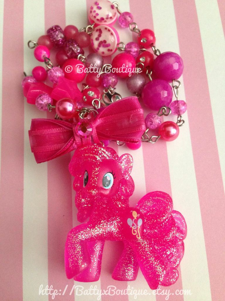 Pinkie Pie (Glitter) - My Little Pony Necklace by ...