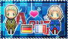 APH: Germany x France Stamp by StampillaDiChocolat
