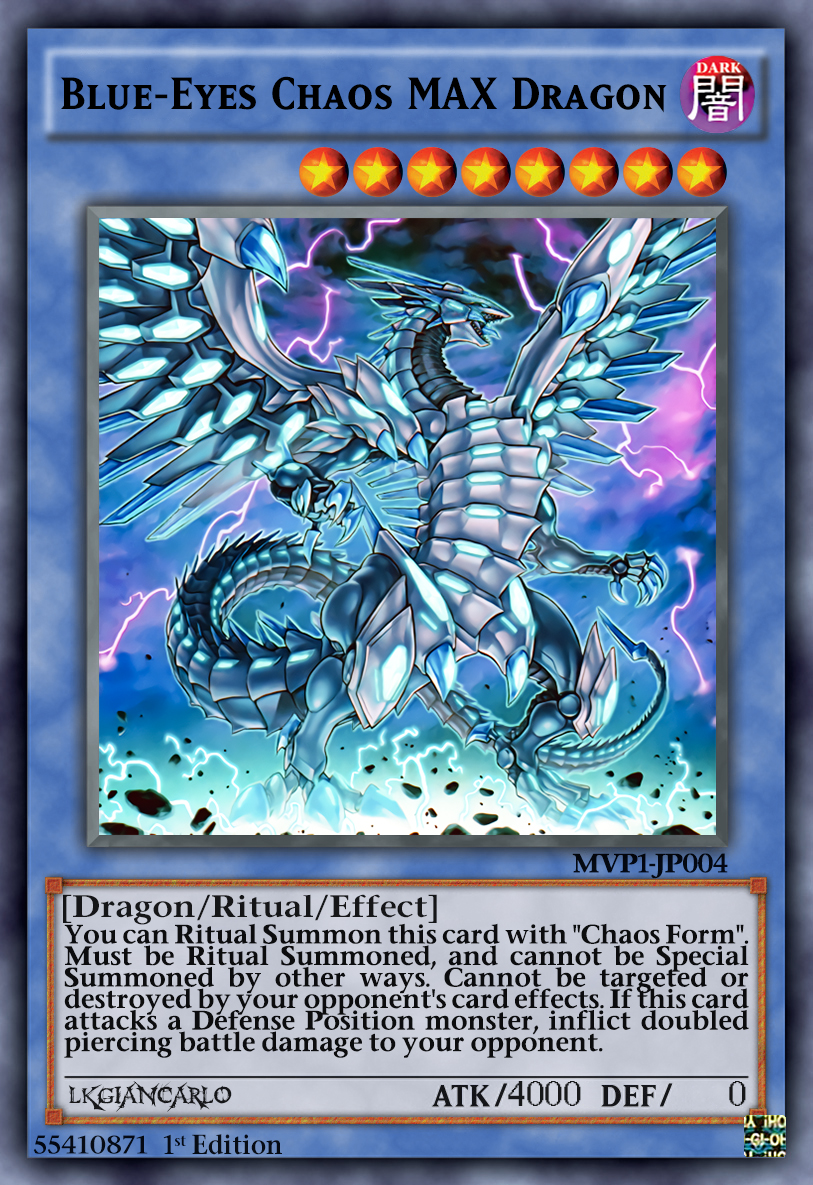 BlueEyes Chaos MAX Dragon [Carta Normal] by LKGiancarlo